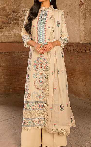 Bareeze Ivory Karandi Suit | Pakistani Dresses in USA- Image 1