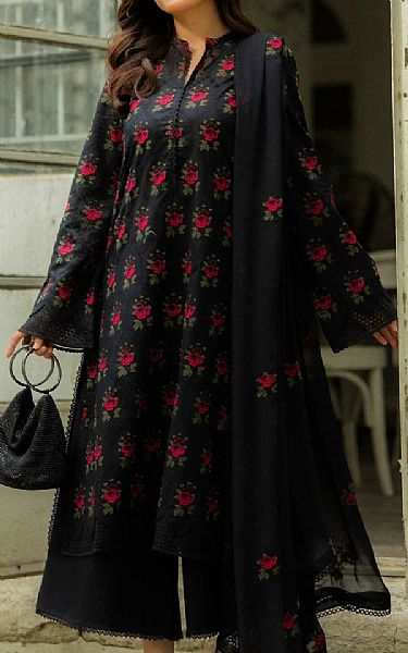 Bareeze Black Lawn Suit | Pakistani Lawn Dress in USA- Image 1