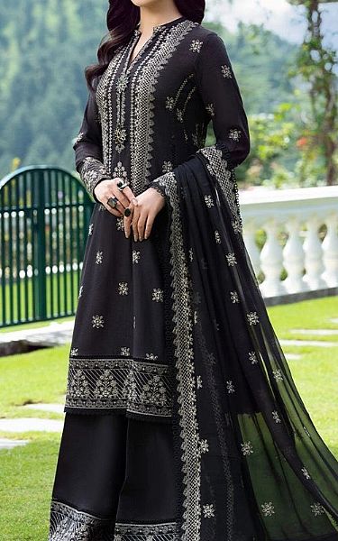 Bareeze Black Karandi Suit | Pakistani Dresses in USA- Image 2