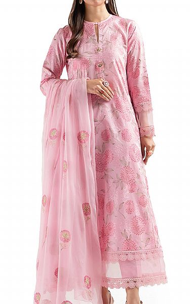 Bareeze Rose Pink Lawn Suit | Pakistani Lawn Suits- Image 1