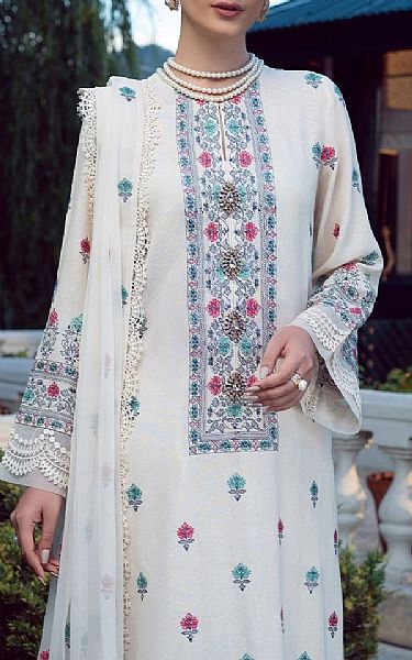Bareeze Off-white Karandi Suit | Pakistani Winter Dresses