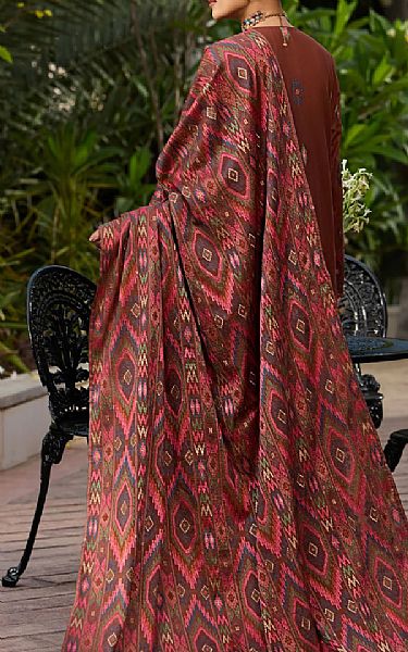 Bareeze Brown Lawn Suit | Pakistani Lawn Dress in USA- Image 2