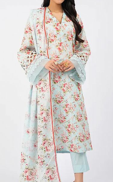 Bareeze Light Blue Lawn Suit | Pakistani Lawn Dress in USA- Image 1