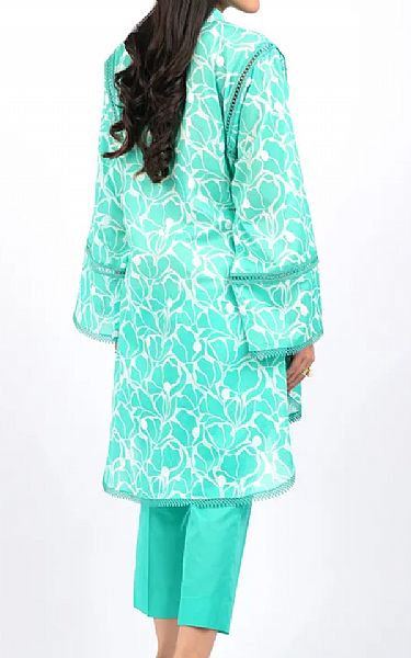 Bareeze Sea Green/Off White Lawn Suit | Pakistani Lawn Dress in USA- Image 2