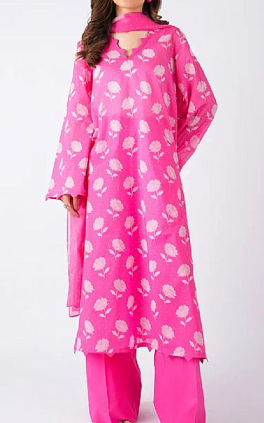 Bareeze Hot Pink Lawn Suit | Pakistani Lawn Dress in USA- Image 1