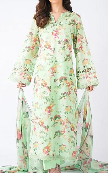 Bareeze Light Green Lawn Suit | Pakistani Lawn Dress in USA- Image 1