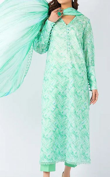 Bareeze Mint Green Lawn Suit | Pakistani Lawn Dress in USA- Image 1