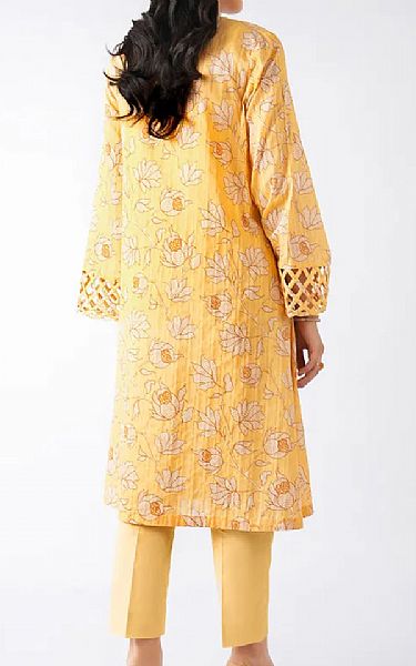 Bareeze Pastel Yellow Lawn Suit | Pakistani Lawn Dress in USA- Image 2