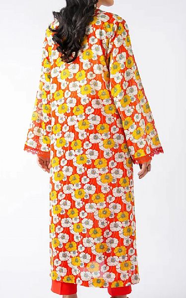 Bareeze Red Lawn Suit | Pakistani Lawn Dress in USA- Image 2