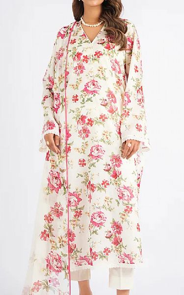 Bareeze Off White Lawn Suit | Pakistani Lawn Dress in USA- Image 1