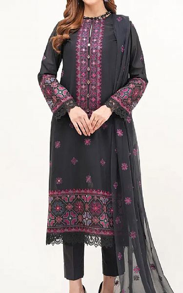 Bareeze Black Lawn Suit | Pakistani Lawn Dress in USA- Image 1