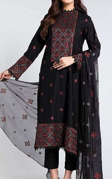 Bareeze Black Lawn Suit | Pakistani Lawn Dress in USA- Image 1