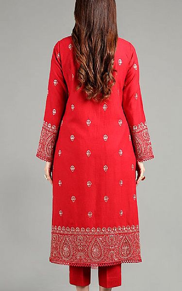Bareeze Red Lawn Suit | Pakistani Lawn Dress in USA- Image 2