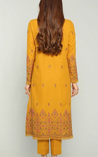 Bareeze Orange Lawn Suit | Pakistani Lawn Dress in USA- Image 2