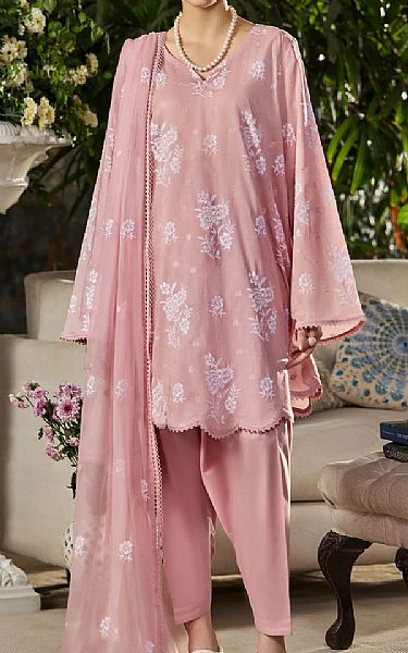 Bareeze Dusty Pink Lawn Suit | Pakistani Lawn Dress in USA- Image 1