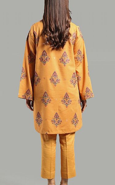 Bareeze Faded Orange Karandi Suit | Pakistani Winter Dresses in USA- Image 2