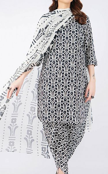 Bareeze Black Lawn Suit | Pakistani Lawn Dress in USA- Image 1