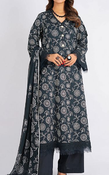 Bareeze Black Lawn Suit | Pakistani Lawn Dress in USA- Image 1