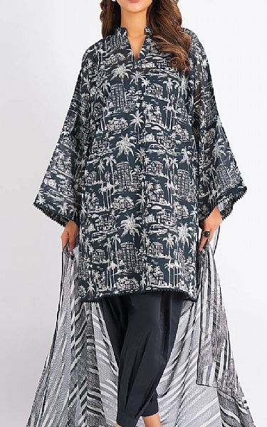 Bareeze Black Lawn Suit | Pakistani Lawn Dress in USA- Image 1