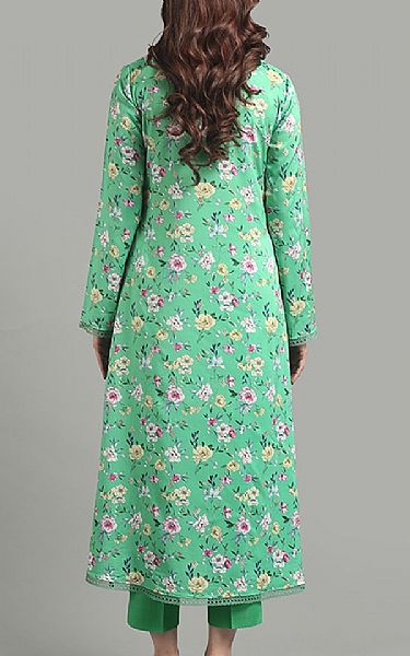 Bareeze Green Linen Suit | Pakistani Winter Dresses in USA- Image 2