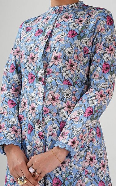Bareeze Caroline Blue Khaddar Suit | Pakistani Winter Dresses in USA- Image 2