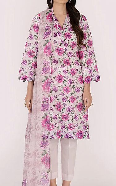 Bareeze Oyster Pink Lawn Suit | Pakistani Lawn Dress in USA- Image 1