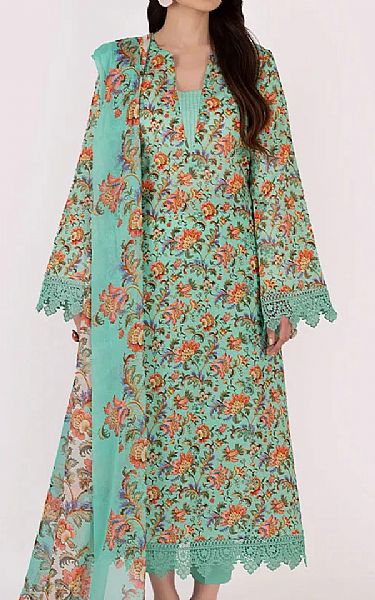 Bareeze Mint Green Lawn Suit | Pakistani Lawn Dress in USA- Image 1