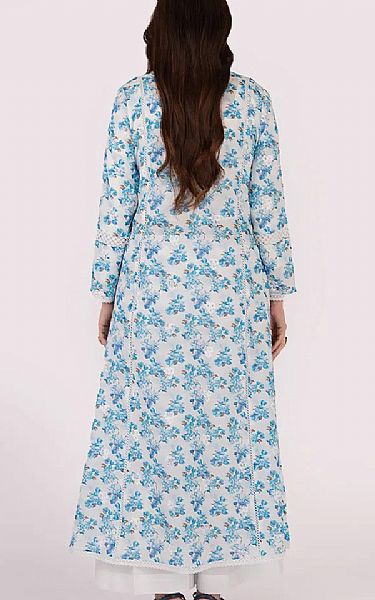 Bareeze Blue/Off White Lawn Suit | Pakistani Lawn Dress in USA- Image 2