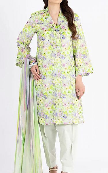 Bareeze Green Lawn Suit | Pakistani Lawn Dress in USA- Image 1