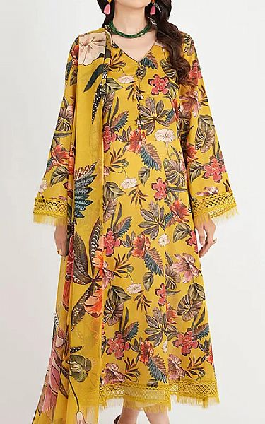 Bareeze Butterscotch Lawn Suit | Pakistani Lawn Dress in USA- Image 1