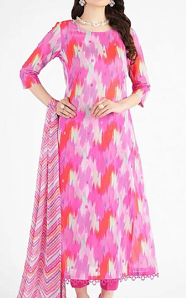 Bareeze Pink Lawn Suit | Pakistani Lawn Dress in USA- Image 1