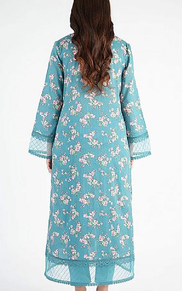 Bareeze Fountain Blue Lawn Suit | Pakistani Lawn Dress in USA- Image 2