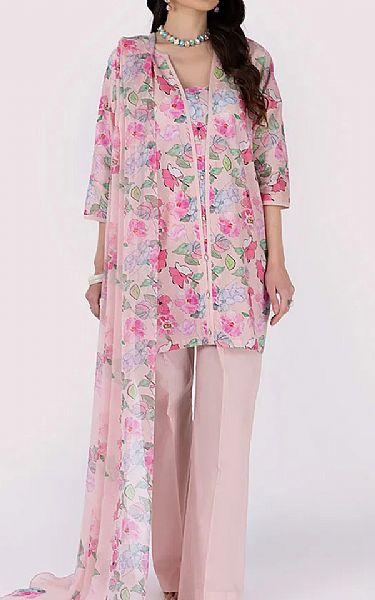 Bareeze Cavern Pink Lawn Suit | Pakistani Lawn Dress in USA- Image 1