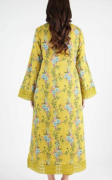 Bareeze Yellow Lawn Suit | Pakistani Lawn Dress in USA- Image 2
