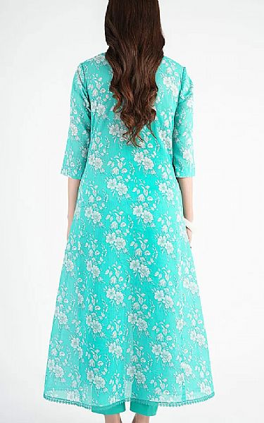 Bareeze Turquoise Lawn Suit | Pakistani Lawn Dress in USA- Image 2