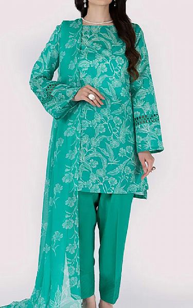 Bareeze Sea Green Lawn Suit | Pakistani Lawn Dress in USA- Image 1