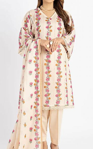 Bareeze Ivory Lawn Suit | Pakistani Lawn Dress in USA- Image 1