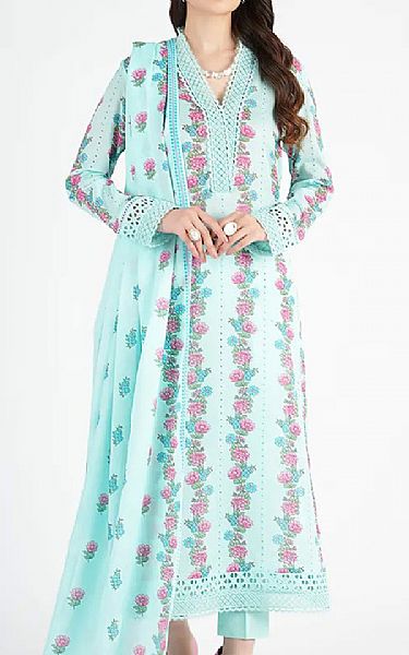 Bareeze Pale Blue Lawn Suit | Pakistani Lawn Dress in USA- Image 1