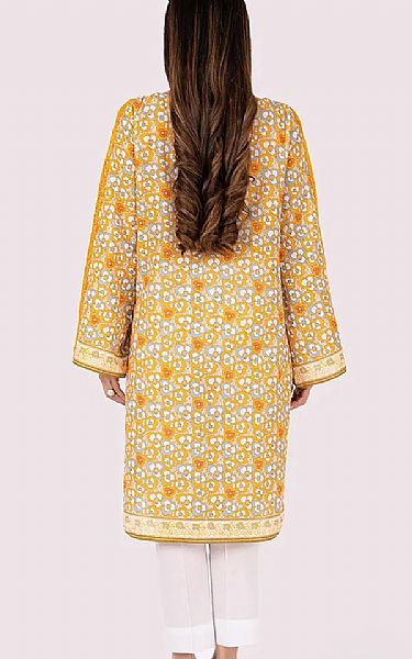 Bareeze Mustard Lawn Suit | Pakistani Lawn Dress in USA- Image 2