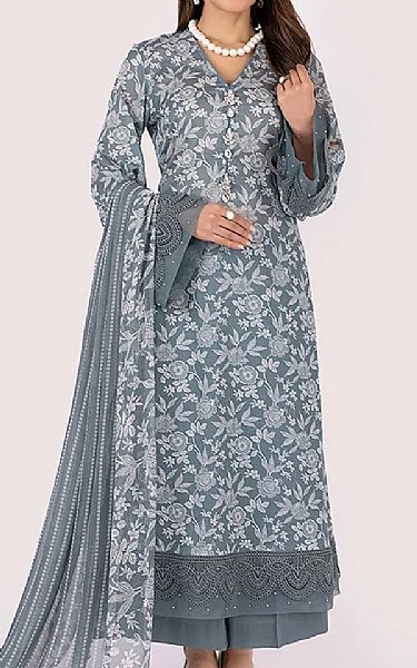 Bareeze Grey Lawn Suit | Pakistani Lawn Dress in USA- Image 1
