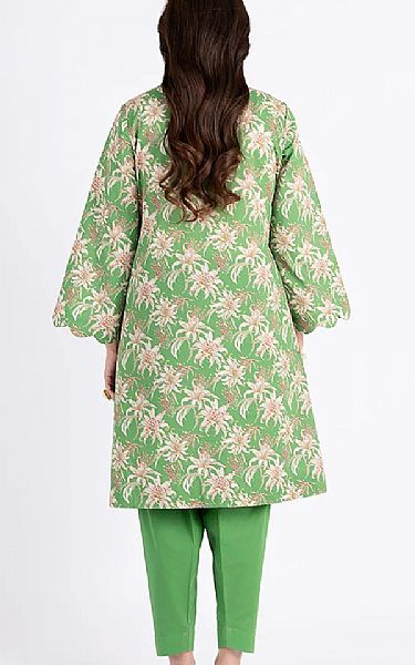 Bareeze Green Cambric Suit | Pakistani Lawn Dress in USA- Image 2