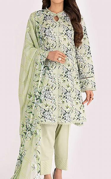 Bareeze Green Mist Cambric Suit | Pakistani Lawn Dress in USA- Image 1