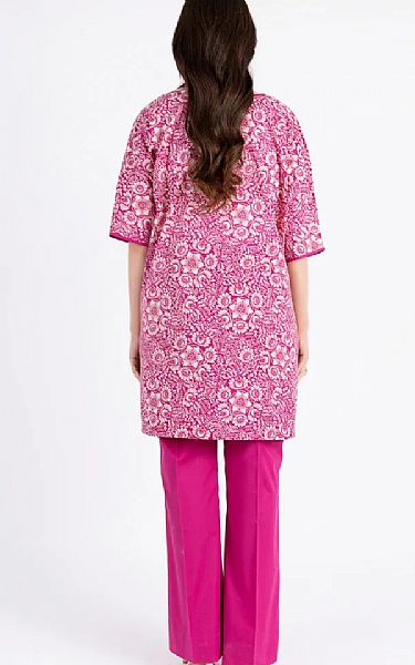 Bareeze Cerise Pink Cambric Suit | Pakistani Lawn Dress in USA- Image 2