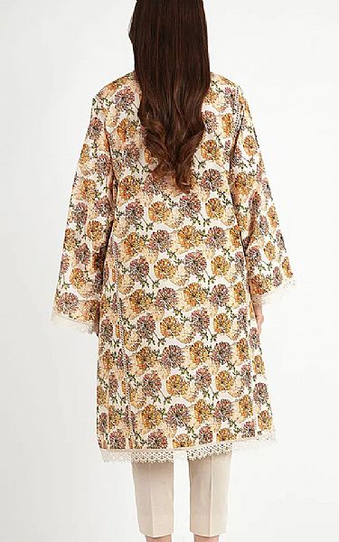 Bareeze Beige Lawn Suit | Pakistani Lawn Dress in USA- Image 2