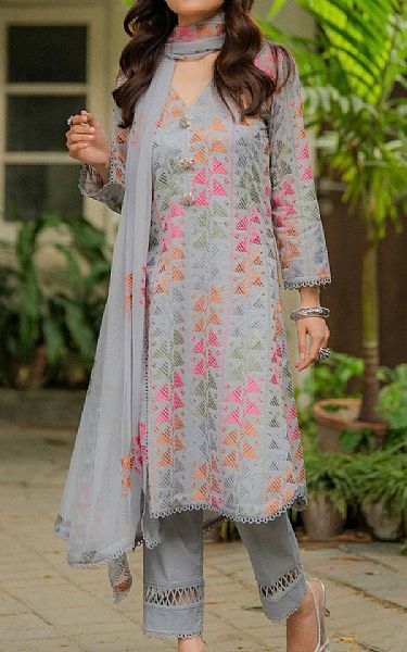Bareeze Grey Lawn Suit | Pakistani Lawn Dress in USA- Image 1