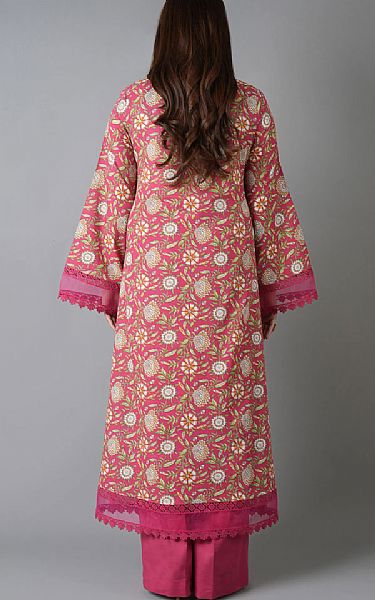 Bareeze Dark Pink Khaddar Suit | Pakistani Winter Dresses in USA- Image 2