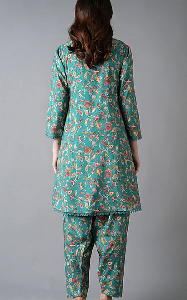 Bareeze Light Sea Green Jacquard Suit | Pakistani Winter Dresses in USA- Image 2