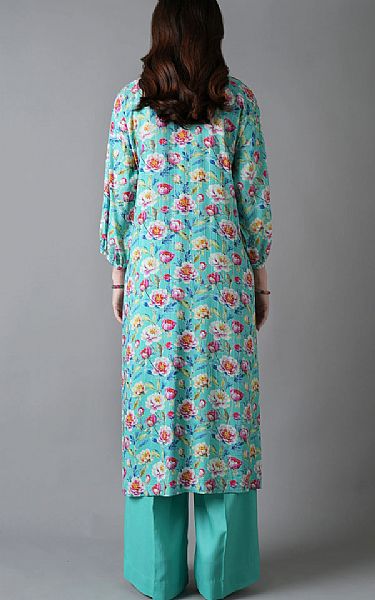 Bareeze Aqua Linen Suit | Pakistani Winter Dresses in USA- Image 2