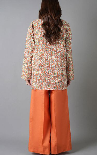 Bareeze Sunrise Orange Khaddar Suit | Pakistani Winter Dresses in USA- Image 2