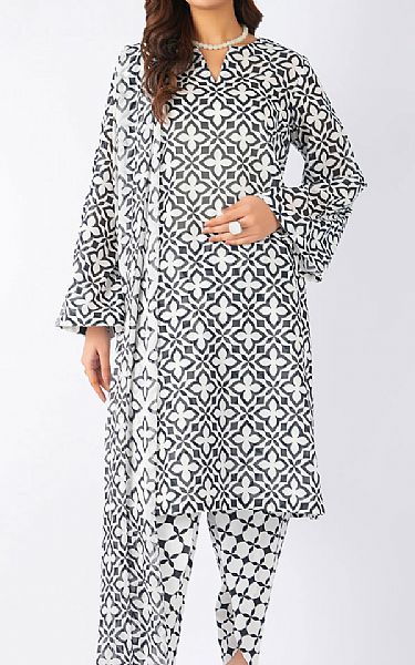 Bareeze Black/White Lawn Suit | Pakistani Lawn Dress in USA- Image 1